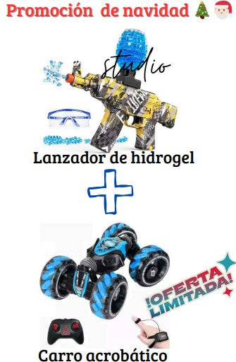 💥COMBO NAVIDEÑO - CARRO ACROBATICO + LANZADOR DE HIDRAGEL💥